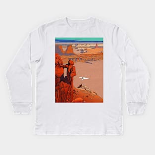 Jean Giraud - moebius - Arzak l'arpenteur Kids Long Sleeve T-Shirt